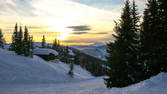 Zeitraffer - Sonnenuntergang in den Alpen