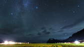 Zeitraffer - Sternenhimmel Zeitraffer mit Milchstrasse Austurland, Island