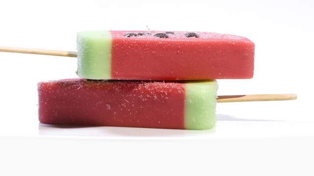 Wassermelonen Eis gestapelt