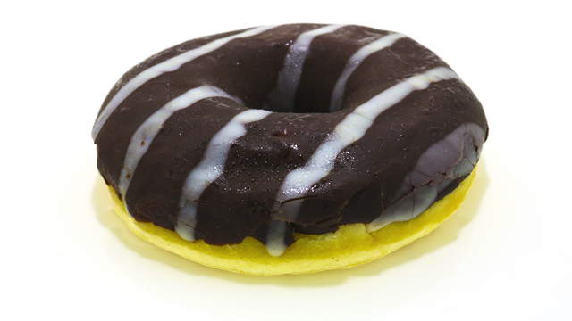 Gestreifter Donut