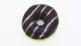 Zeitraffer - Gestreifter Donut Topview